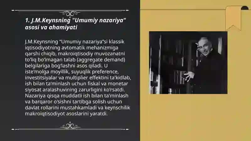 J.M.KEYNS TALIMOTI VA KEYNSCHILIK 3