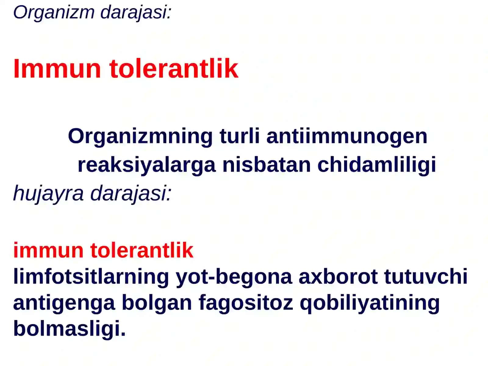 IMMUNOLOGIK TOLERANTLIK IMMUNOPATOLOGIYASI 3