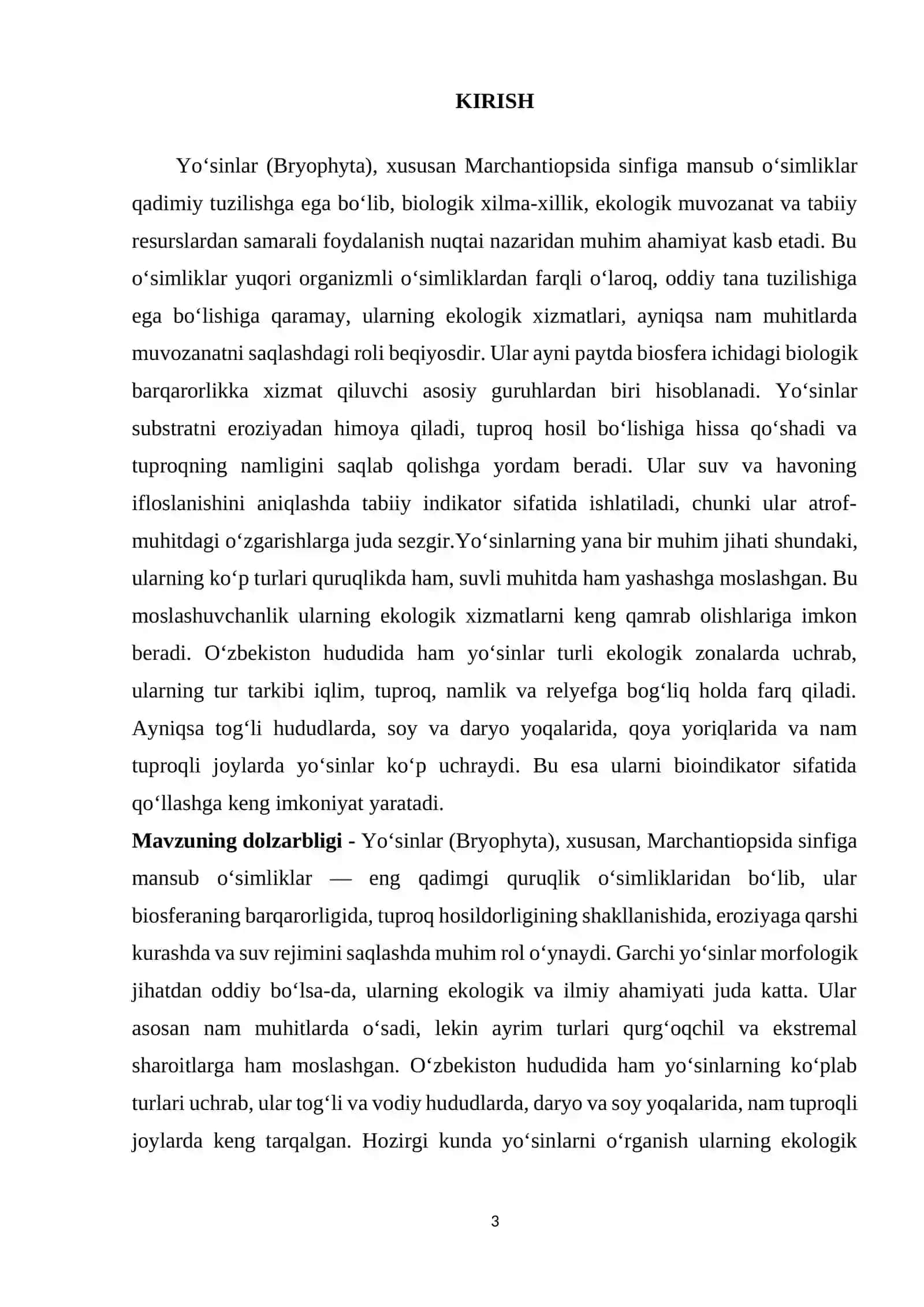 YO‘SINTOIFA (MOXTOIFA) (BRYOPHYTA) O‘SIMLIKLAR BO‘LIMI, MARCHANTIOPSIDA SINFI 3