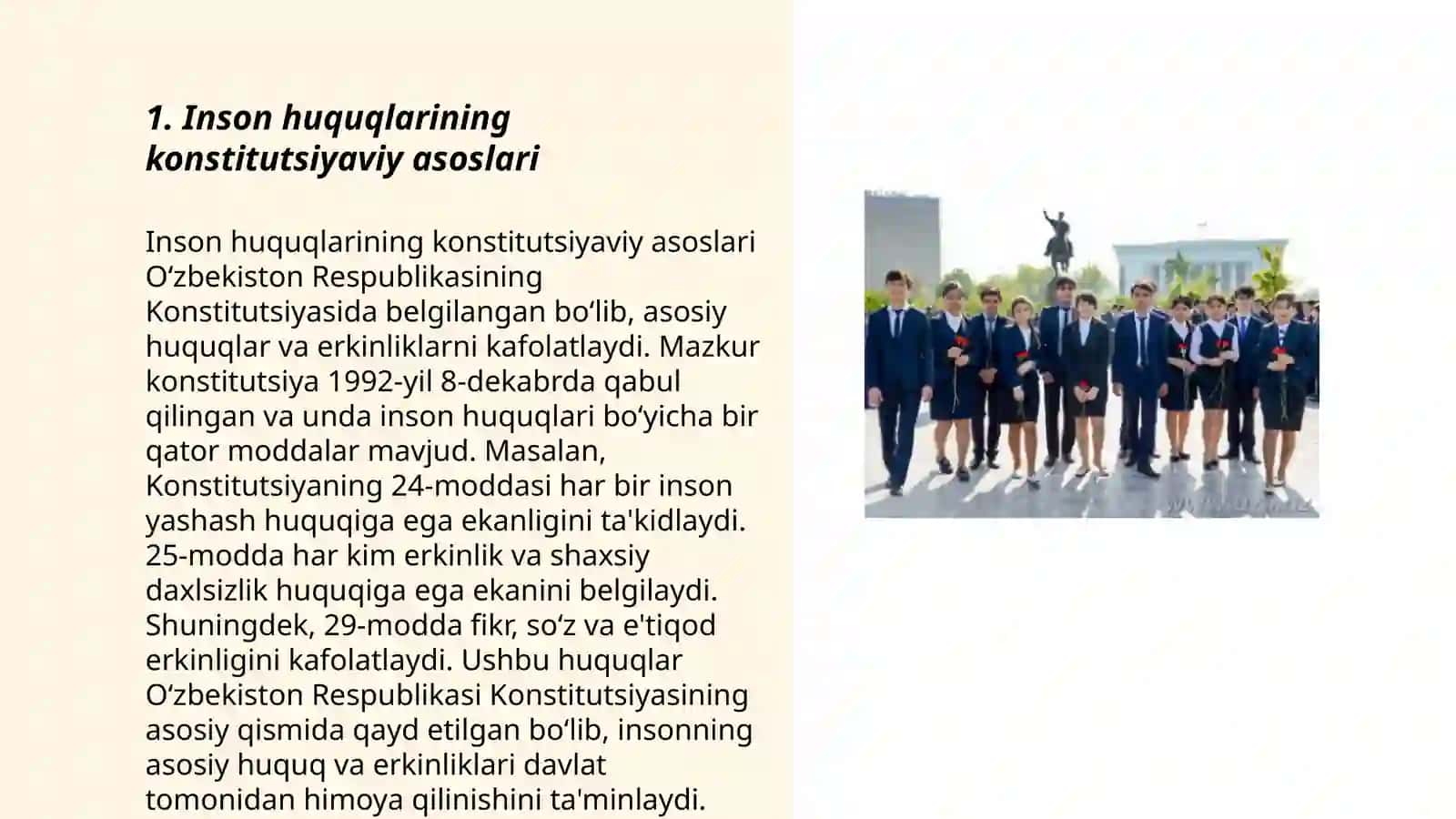 Inson huquqlarining konstitutsiyaviy asoslari 3
