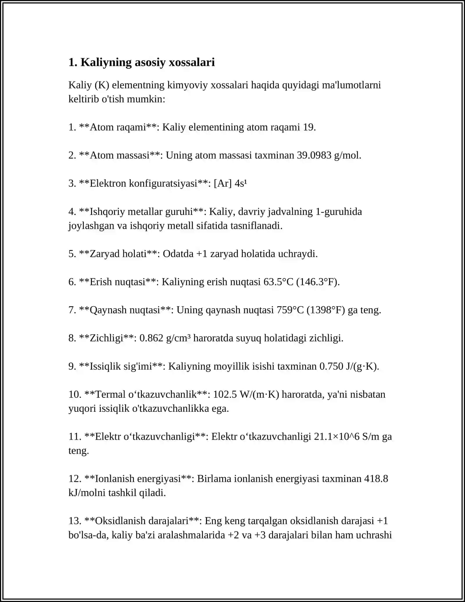 KALIYLI SELITRA ISHLAB CHIQARISH TEXNOLOGIK SXEMASI VA BAYONI 3
