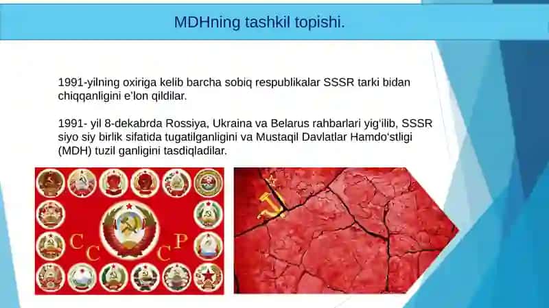 SOVET DAVLATINING PARCHALANISHI VA SOBIQ SOVET RESPUBLIKALARIDA MUSTAQILLIKNING E’LON QILINISHI 3