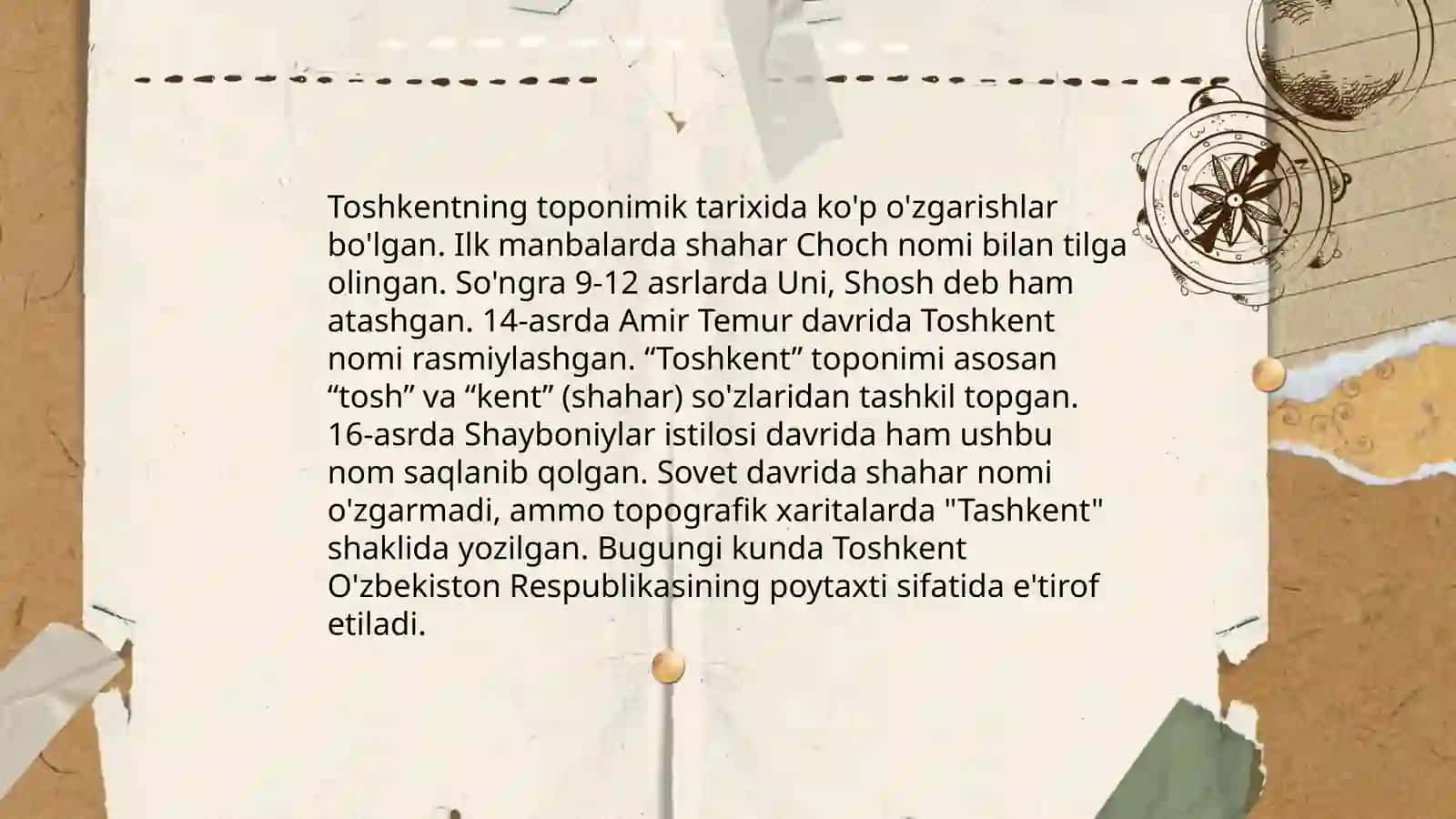 Toshkent shahar toponimlari 3