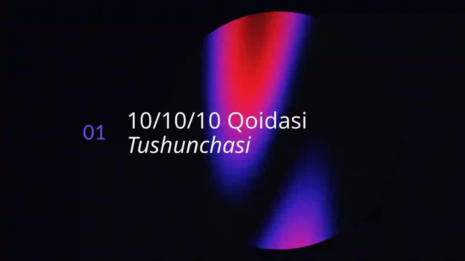 101010 Qoidasi Vaqtni samarali boshqarish usuli 3