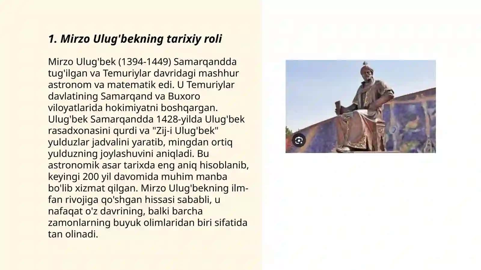 Mirzo Ulug'bek 3