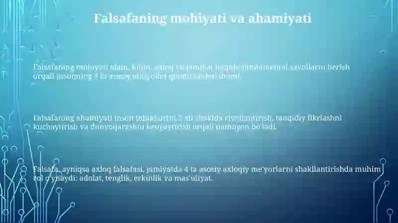 Falsafaning mohiyati va jamiyat taraqqiyotidagi roli 3