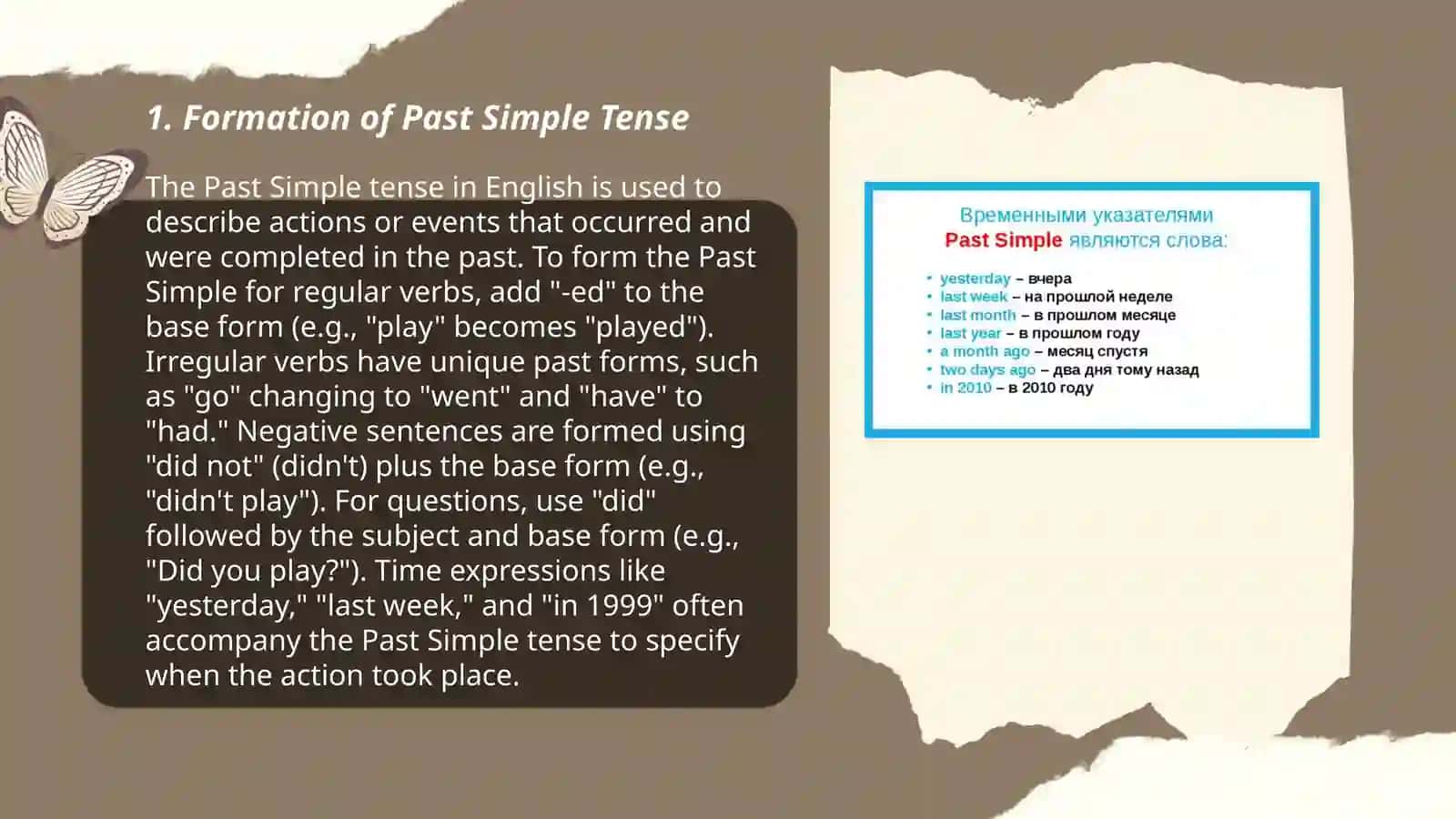 Past simple 3