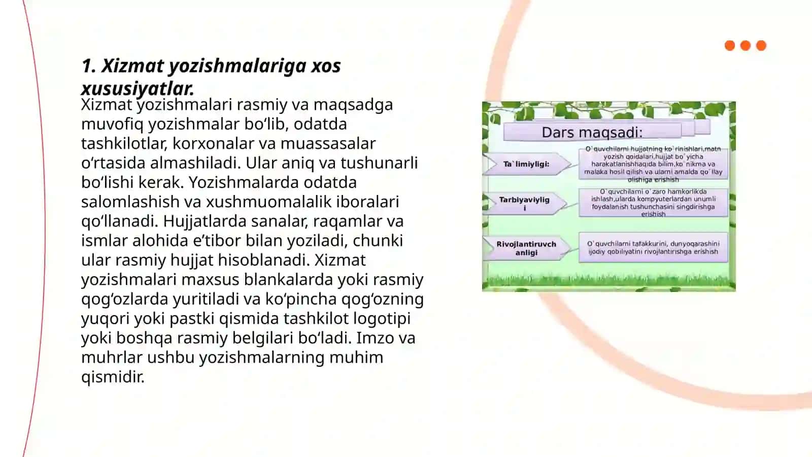 Xat yozishmalari, xatlar 3