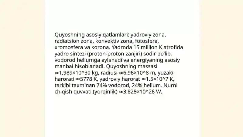 Quyosh Sistema va Sayyoralar 3