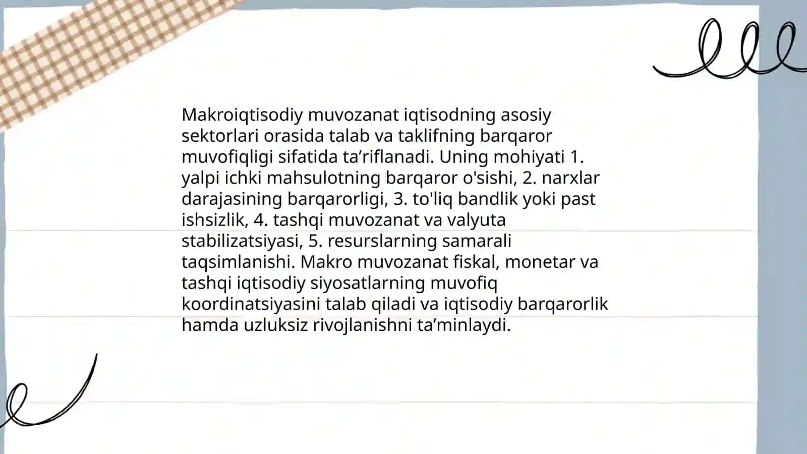 Makroiqtisodiy muvozanatlikning mohiyati va unga erishish yoʻllari 3