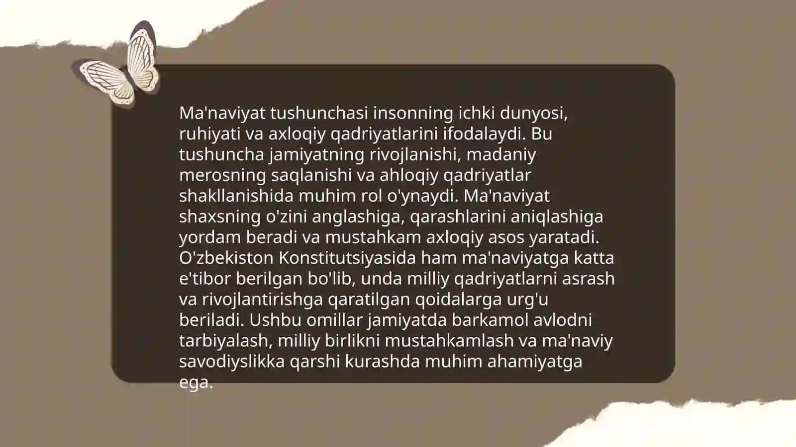 Ma'naviy va adabiyot 3