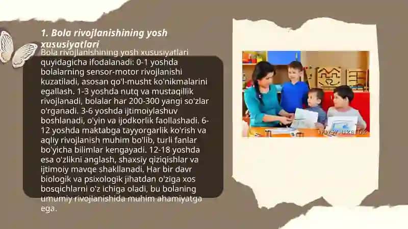 Psixologning maktabgacha ta'lim muassasasida tarbiyachi va ota-onalar bn ish olib borishi 3