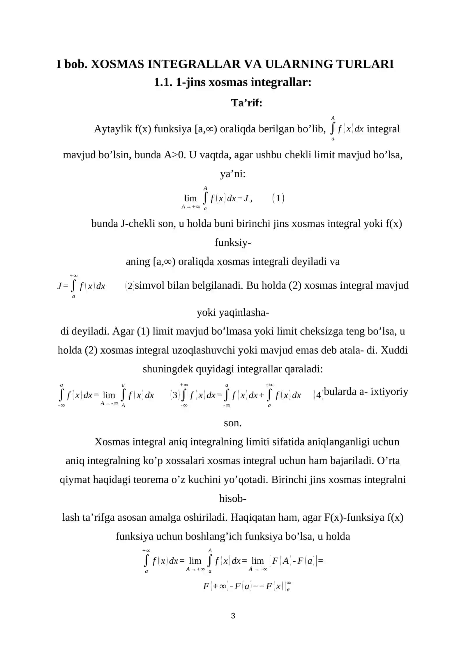 Frenel Integrali 3
