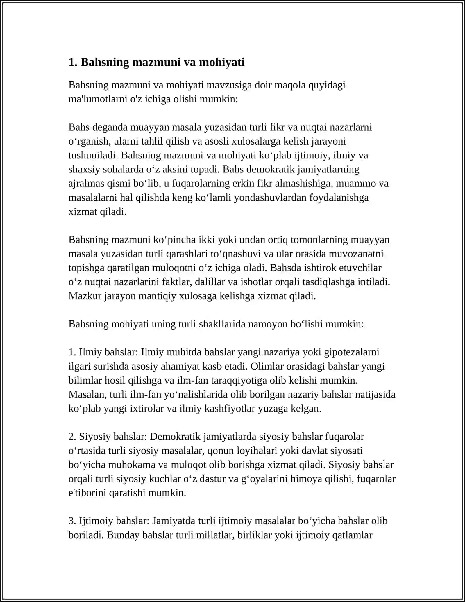 BAHS MUNOZARA TORTISHUVLAR ULARNING QOIDALARI TAKTIKASI VA USULLARI 3
