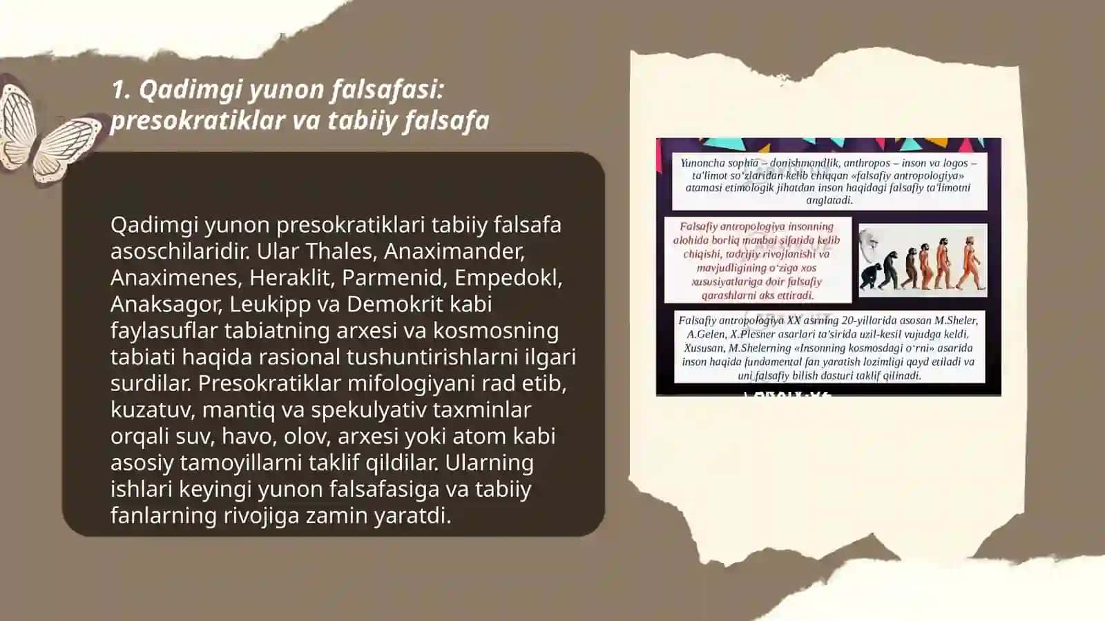 Falsafiy tafakkur taraqqiyot bosqichlari: Gʻarb falsafasi 3