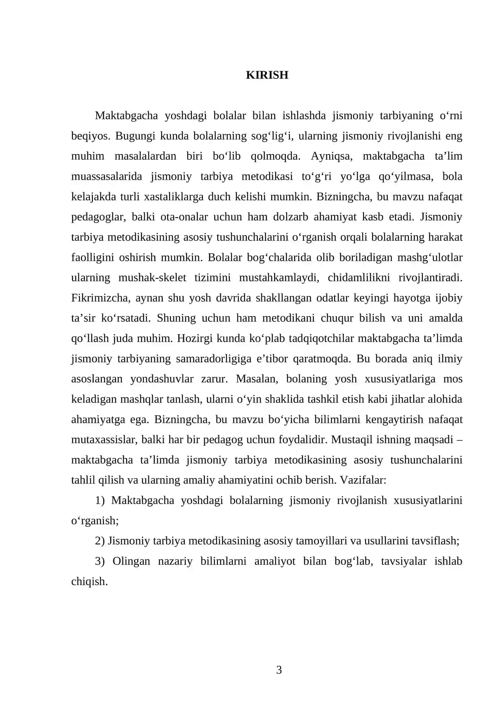 Maktabgacha ta’limda jismoniy tarbiya metodikasining asosiy tushunchalari 3