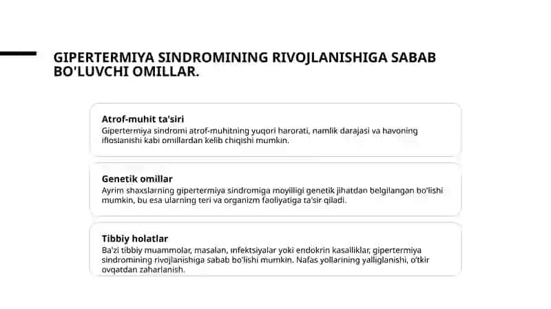 Gipertermiya sindromi va uni davolashda ishlatiladigan dori vositalari 3