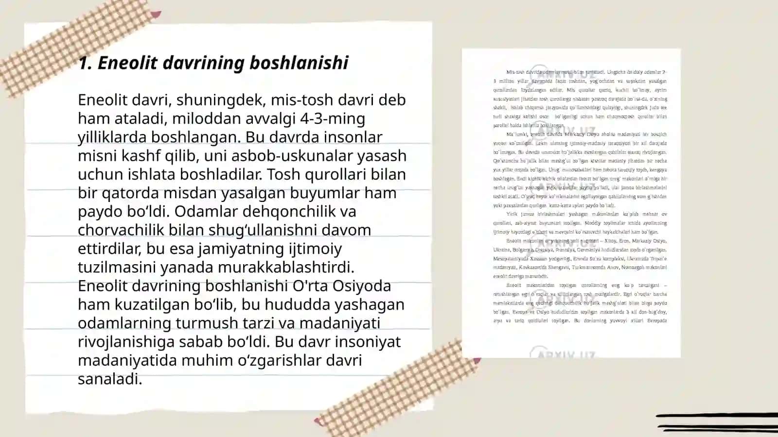 Eneolit davri - Insoniyat tarixidagi muhim bosqich 3
