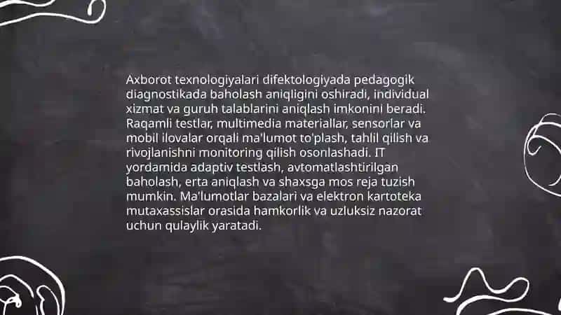 Difektologiya sohasida axborot texnologiyalaridan foydalanish 3
