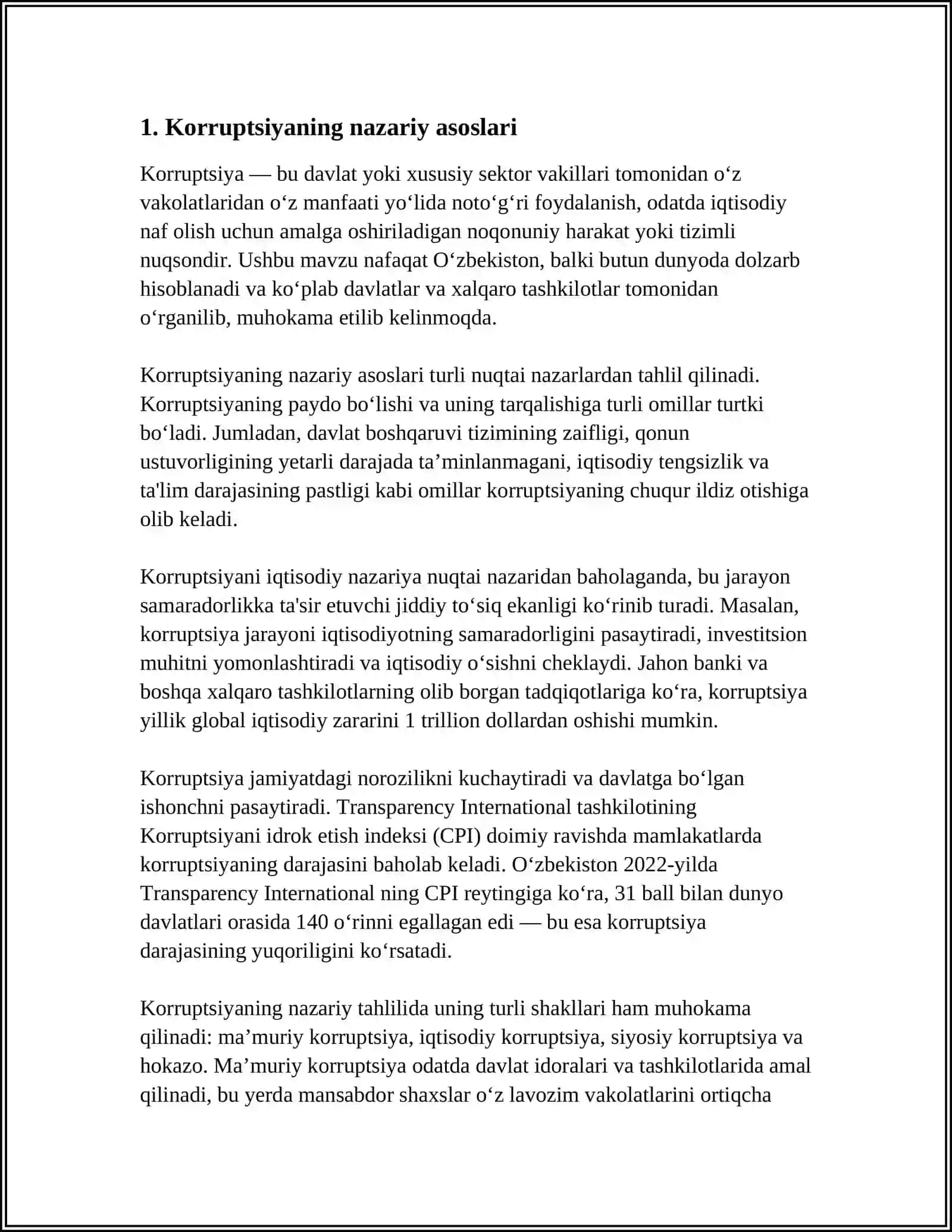 JOZEF SANTURIYANING KORRUPTSIYAGA OID QARASHLAR TASNIFI 3