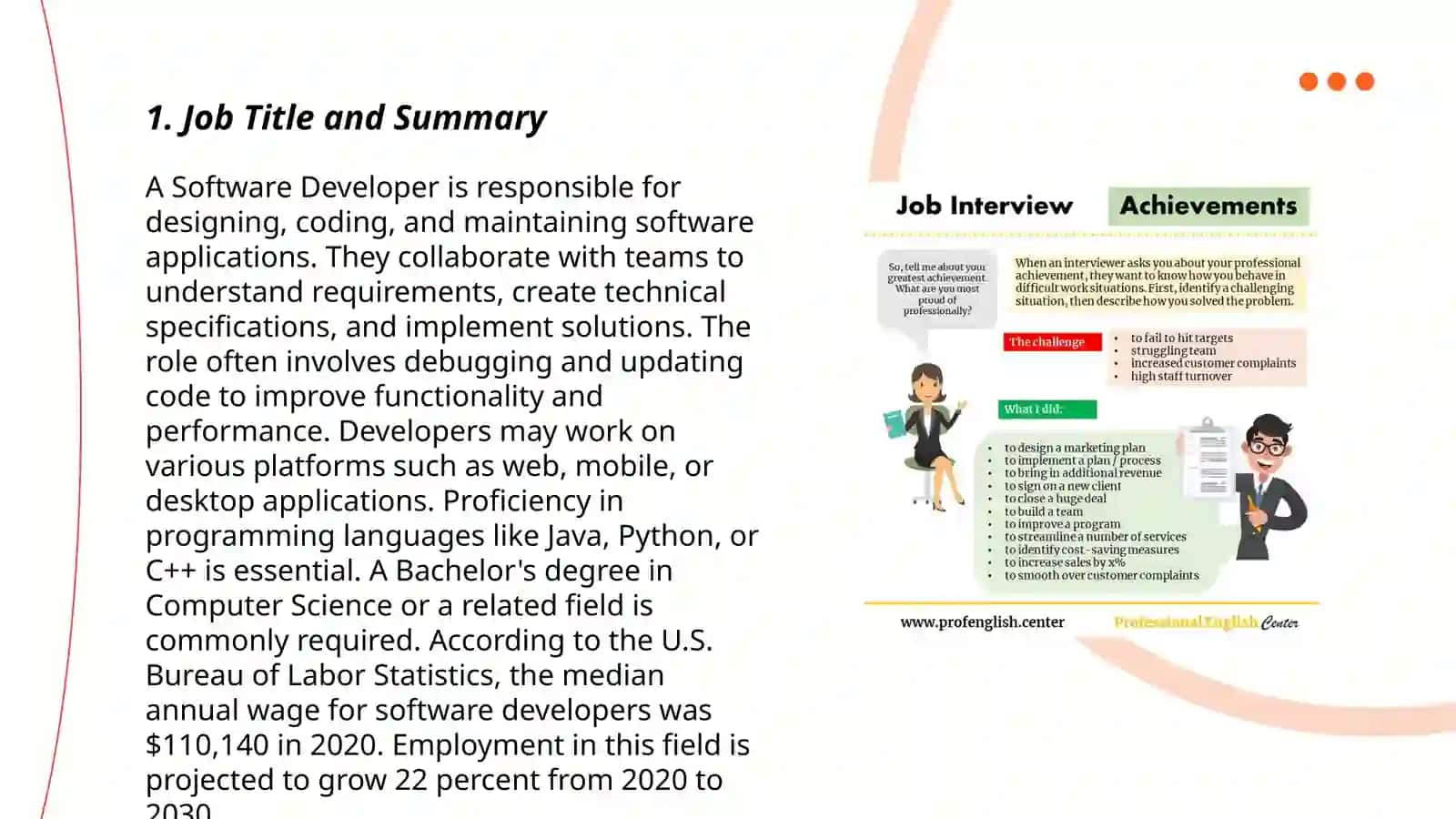 Software Developer Job Description 3