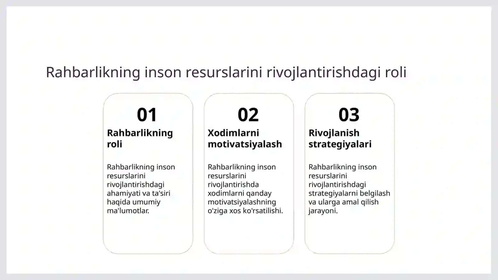 Inson resurslarini boshqarishda yetakchilik 3