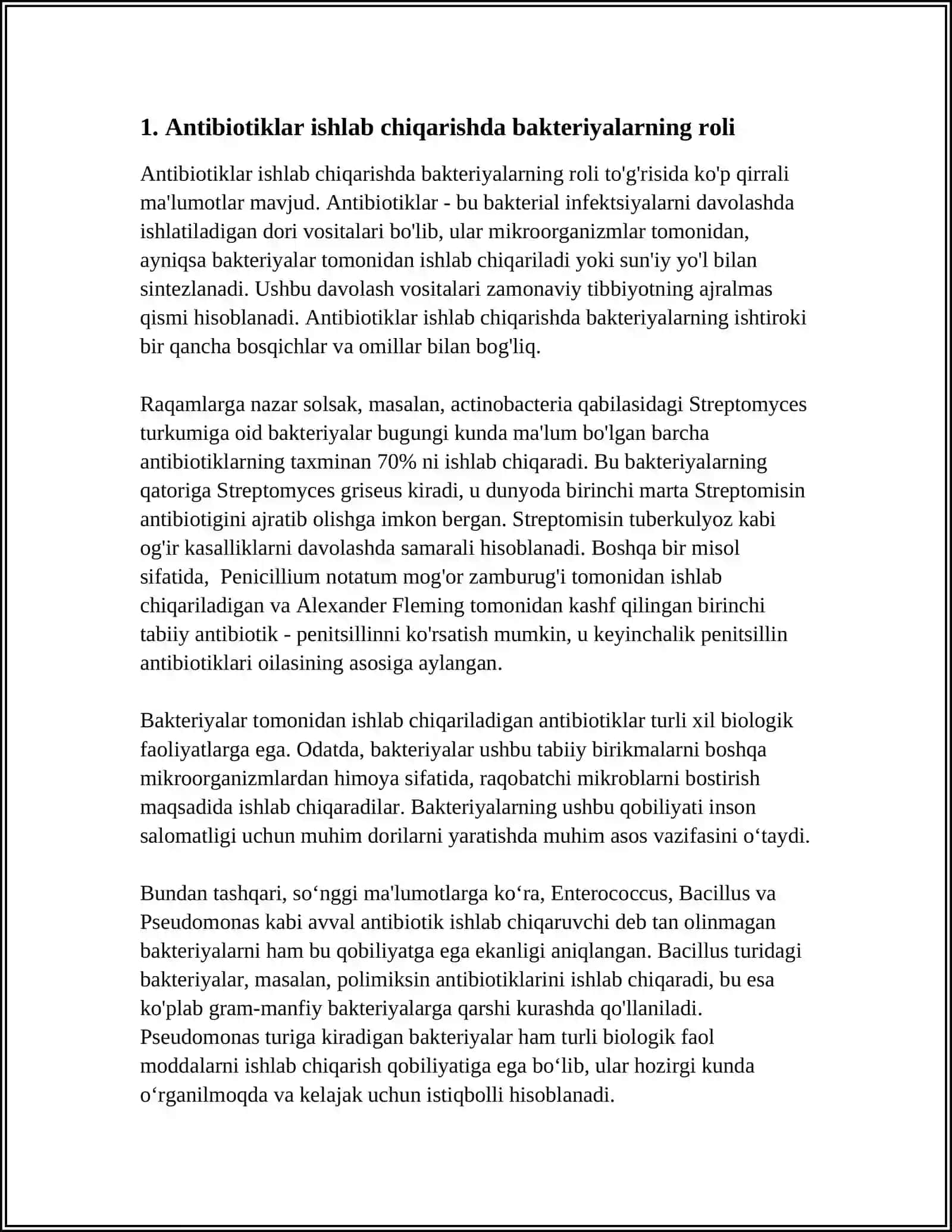 BAKTERIYALARDAN BIOTEXNOLOGIYADA FOYDALANISH 3