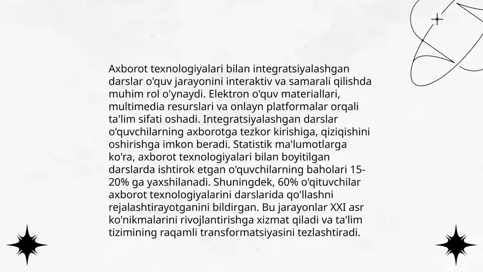Texnologiya darslarini tashkillashtirish shakllari 3