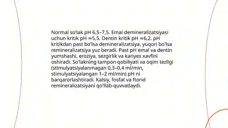 So'lakning meyorda bolishi tish qattiq toʻqimalariga tasiri 3