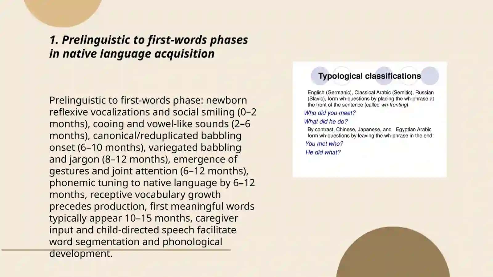 Classification of foreign language and native languages phases 3