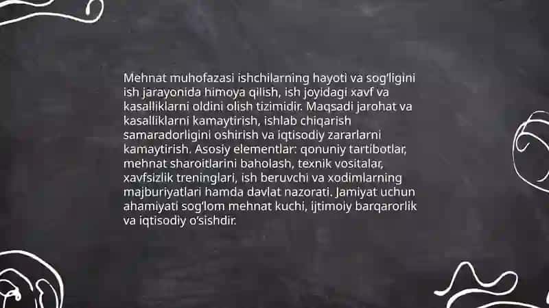 Mehnat muhofazasi masalasiga berilayotgan eʼtibor 3