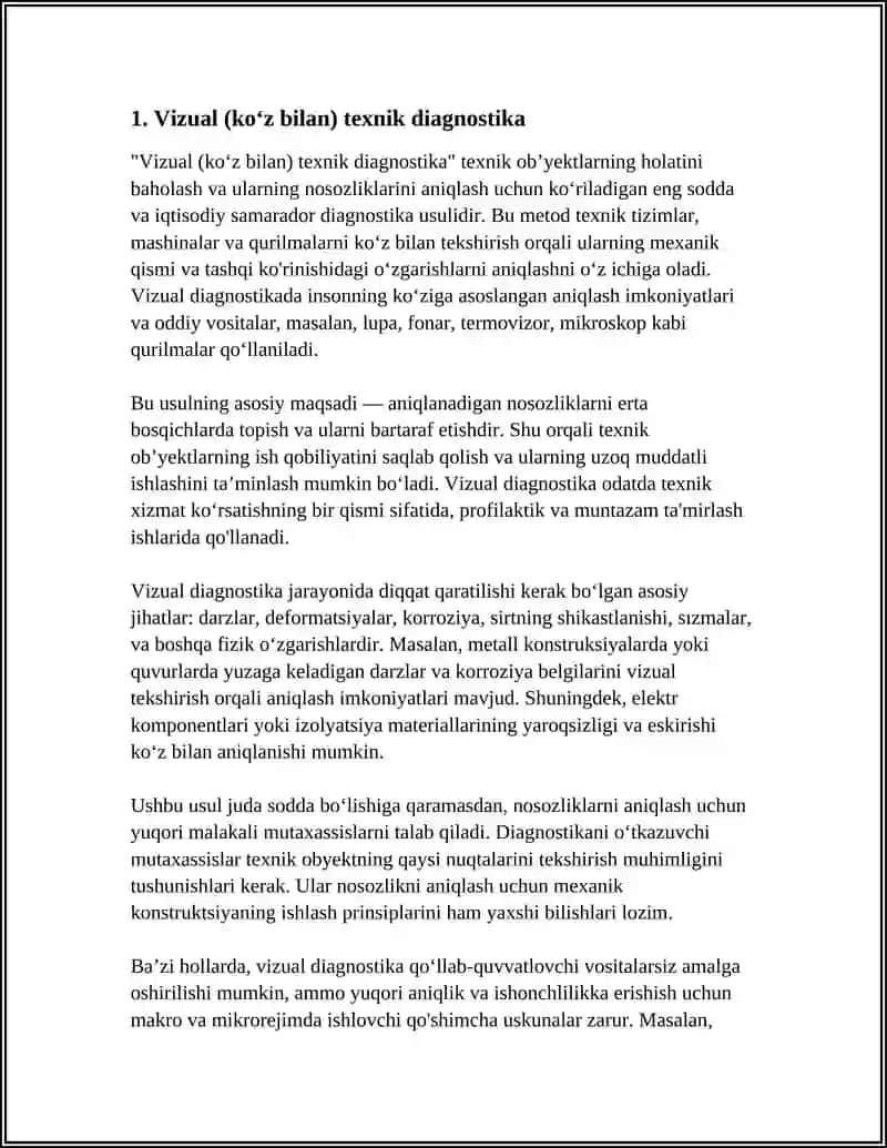 TEXNIK DIAGNOSTIKASI TURLARI 3