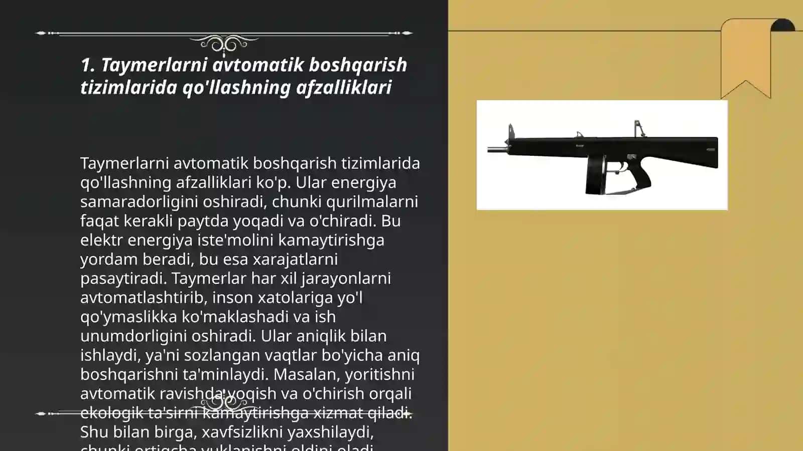 Taymerlarni avtomatik boshqarish tizimlarida qo'llash 3
