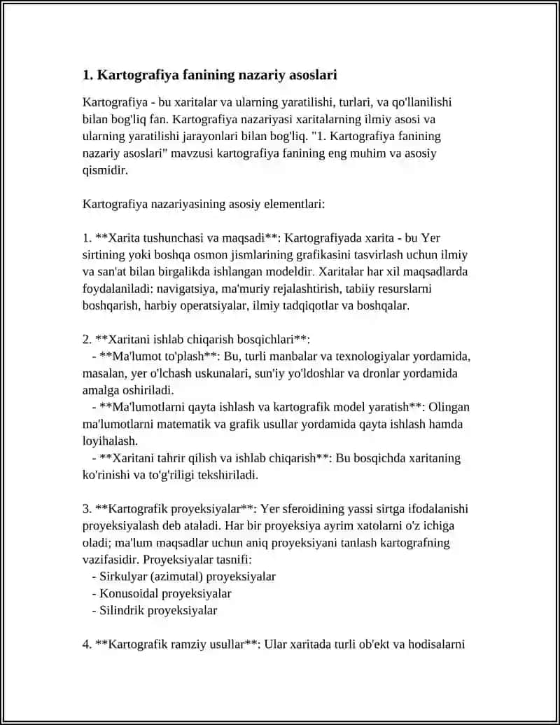 FAN SIFATIDA KARTOGRAFIYANI STRUKTURASI ASOSIY KARTOGRAFIK FANLAR 3