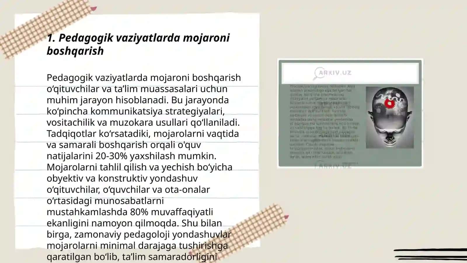 Pedagogik konfliktli vaziyatda pedagogik -psixologiya xizmati 3