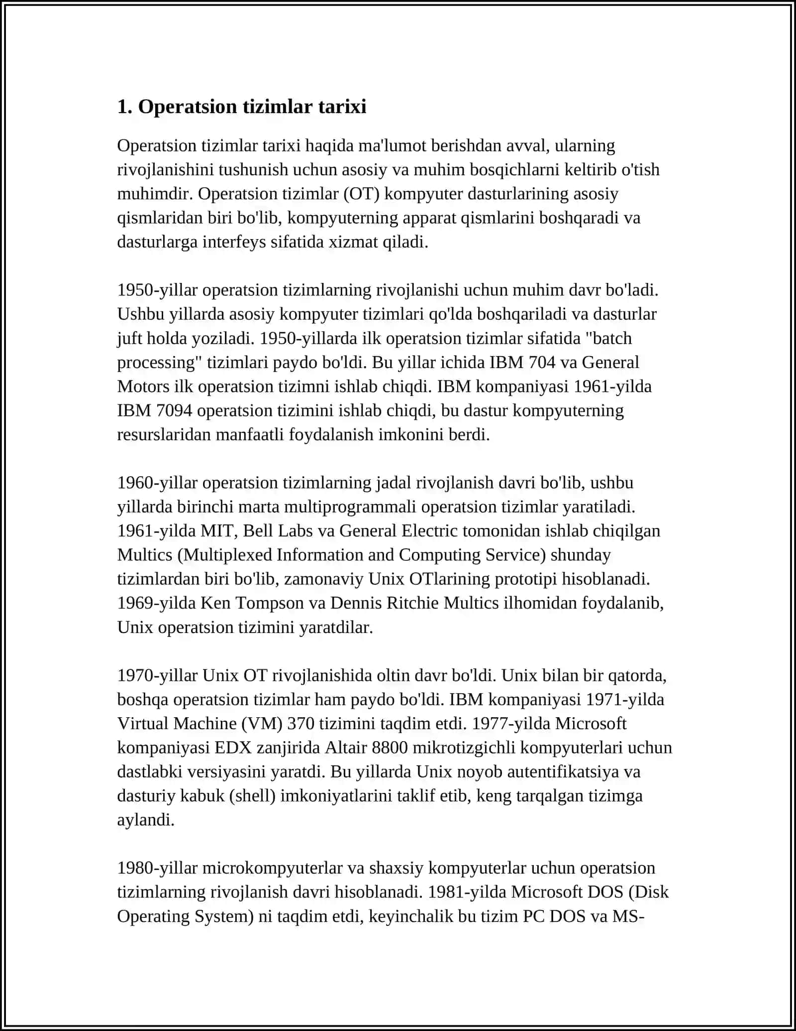 OPERATSION TIZIMLAR MAVZUSIDA KLASTER TUZING 3