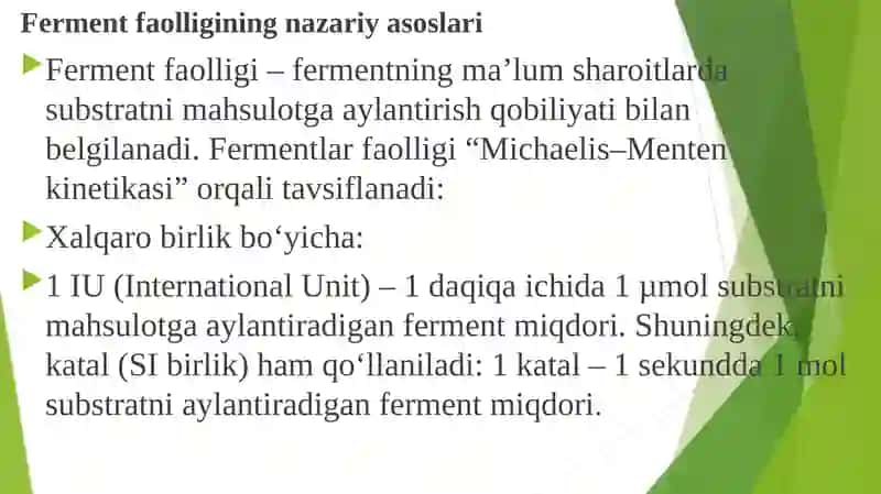 Fermentlarning faolligini aniqlash va fermentlarni olish usullari 3