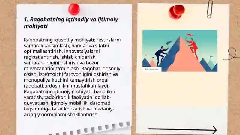 Raqobatning mohiyati,shakllari va raqobatlashish usullari 3