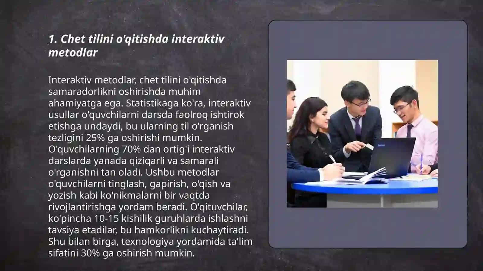 Chet tilini o'qitishda interaktiv ta'limni tashkil etishda o'qituvchining roli va kompetensiyasi 3
