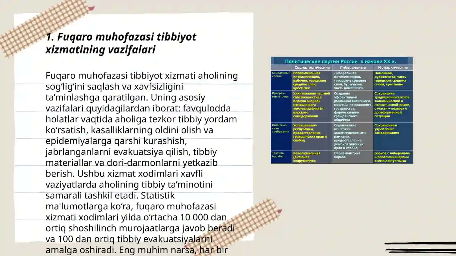 Fuqaro muhofazasi tibbiyot xizmati vazifasi tashkiliy tamoyillari 3