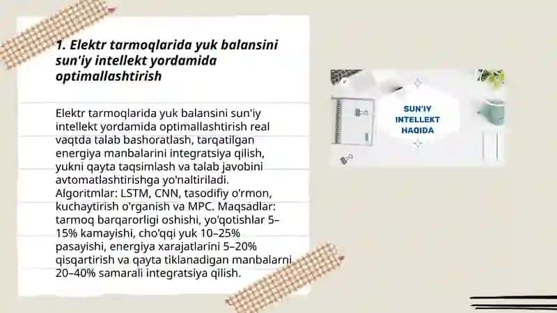 Sun'iy intellekt yordamida energetika tizimilarini optimallashtirish 3