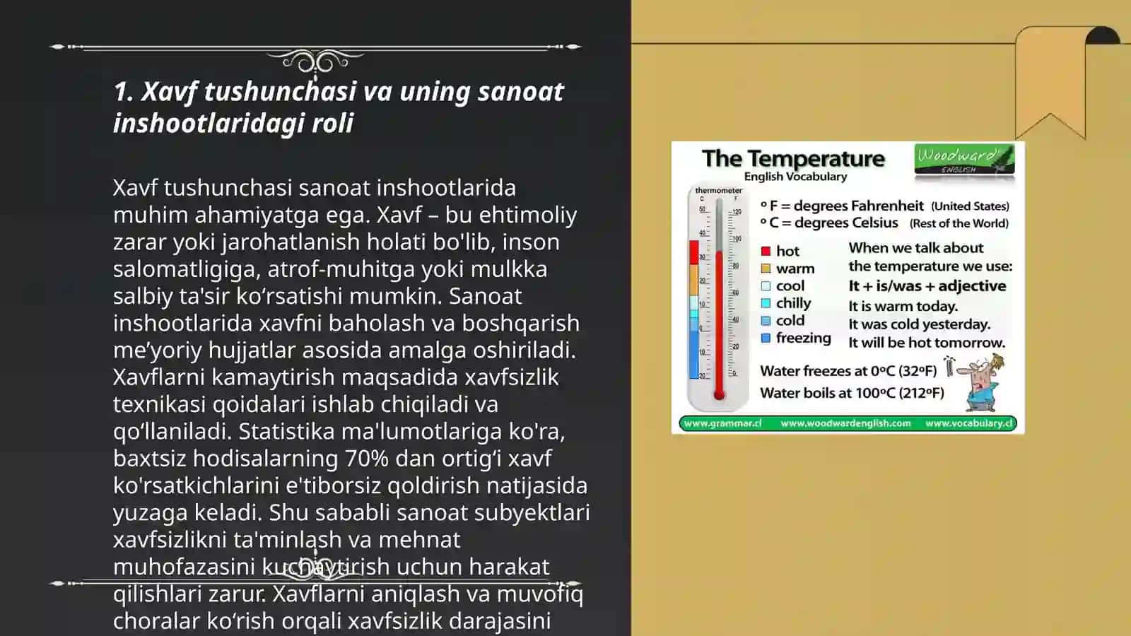 Risk tushunchasi.Sanoat inshoatlarida xavf rivojlanishi 3
