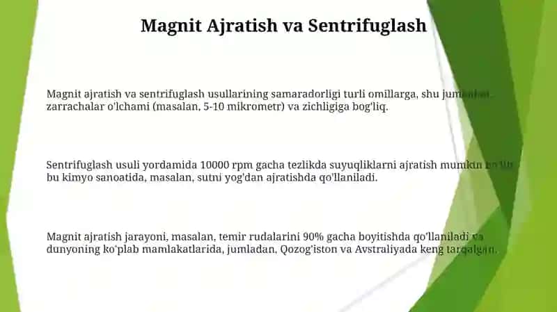 Ajratish usullari 3