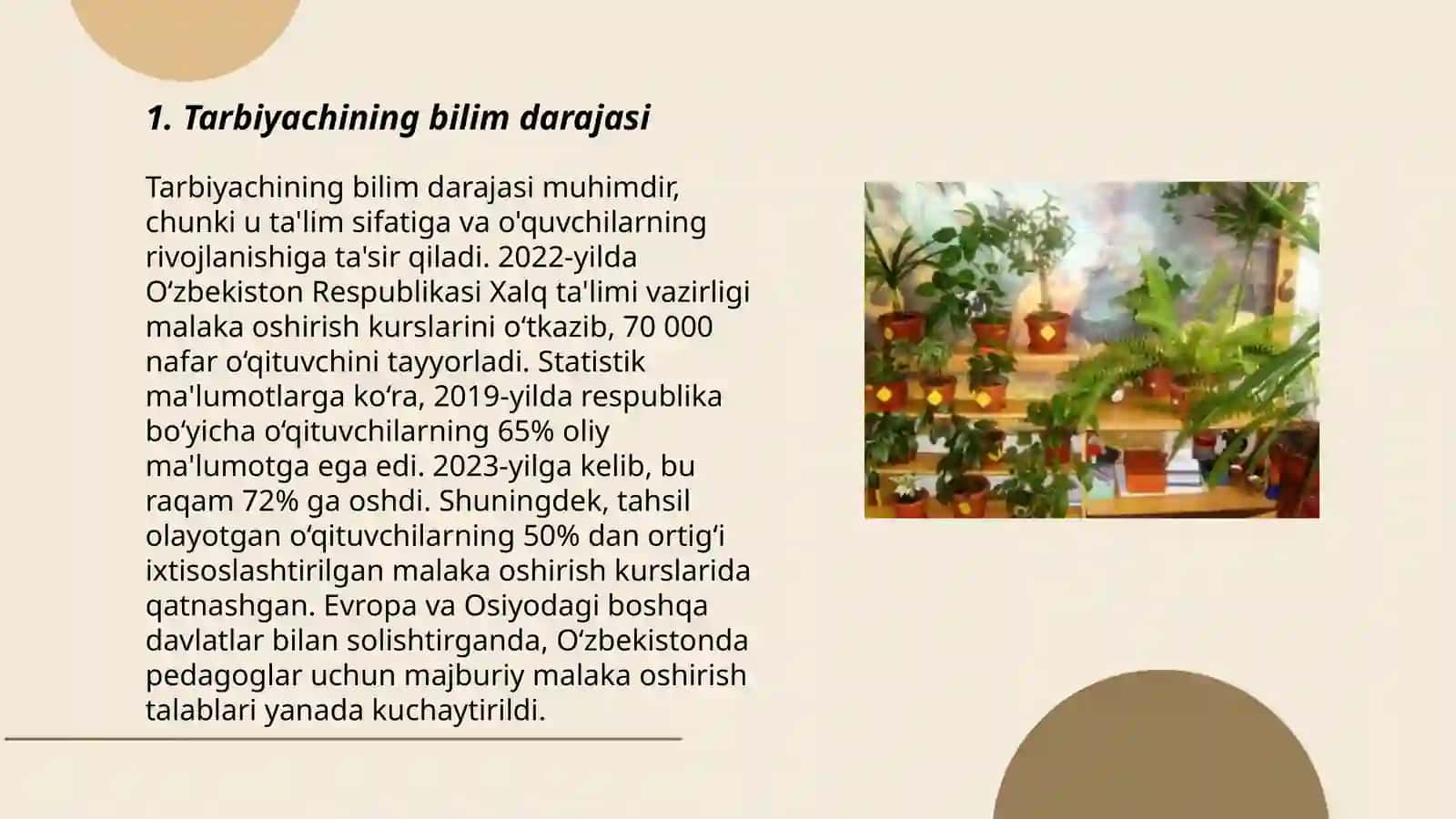 Maktabgacha yoshdagi bolalarni tabiat bilan tanishtirishda tarbiyachi shaxsiga qo‘yiladigan talablar 3