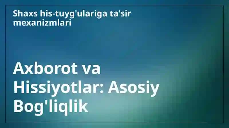 Axborotning shaxs his-tuyg‘ulariga ta'siri 3
