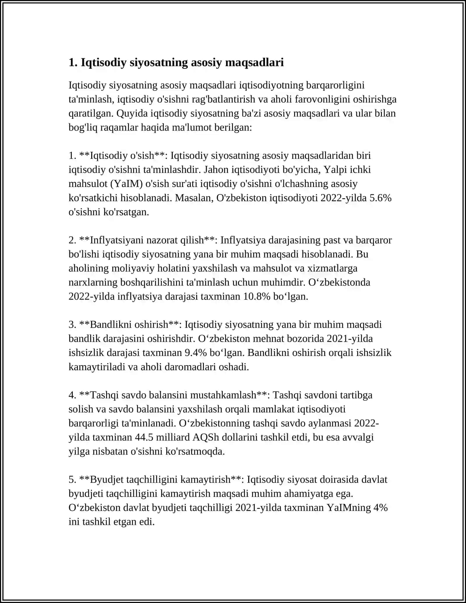 IQTISODIY SIYOSAT ASOSLARI VA TARKIBI 3