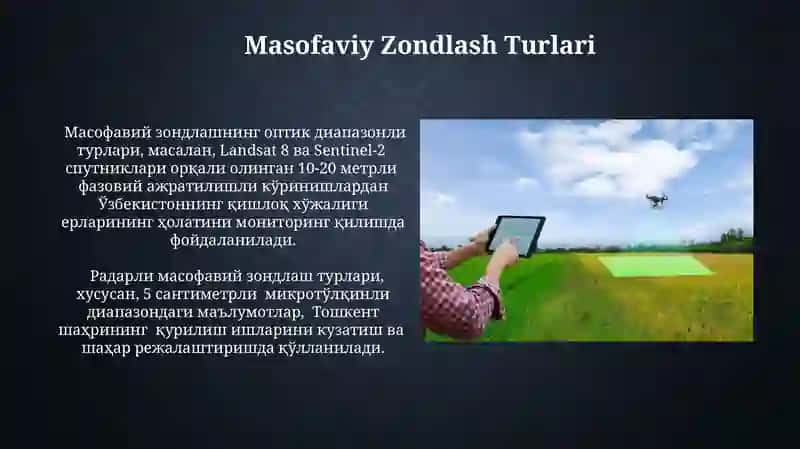 Masofaviy Zondlash Turlari 3