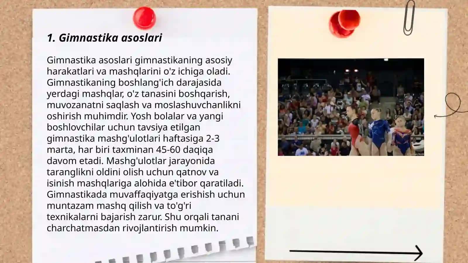 Gimnastika; Umumrivojlantiruvchi mashqlarini o’rganish 3