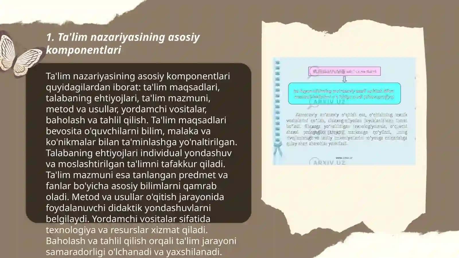 Didaktika ta'lim nazariyasi sifatida. Taʼlim paradigmalari 3