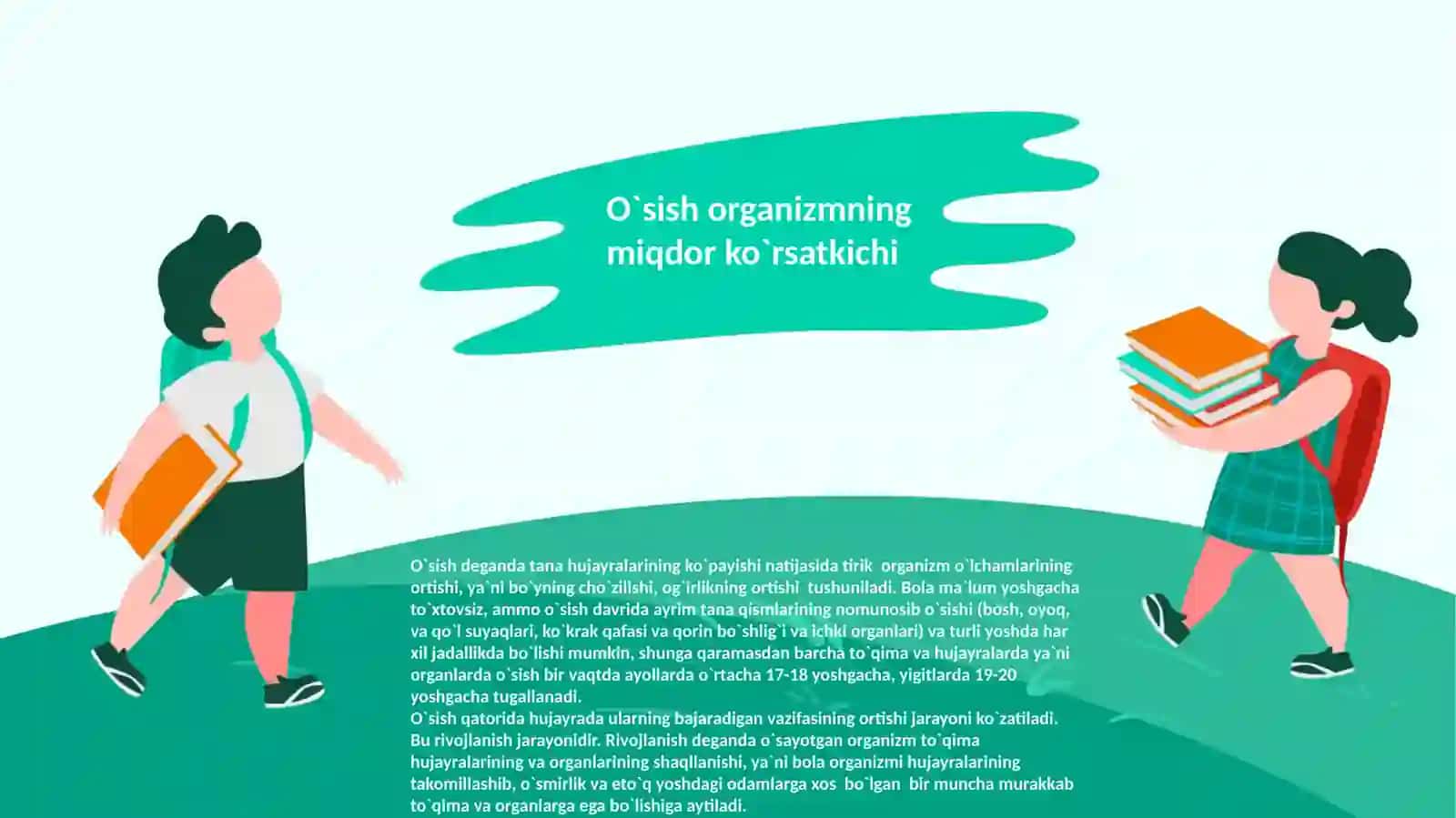 BOLALAR O`SISHI VA RIVOJLANISHINING UMUMIY QONUNIYATLARI 3